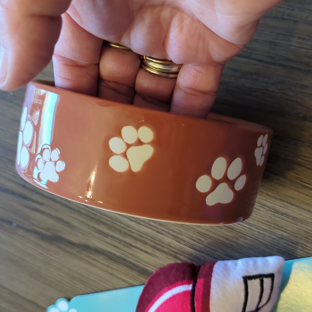 Small dog toys and ceramic bowl - Picture 3 of 6
